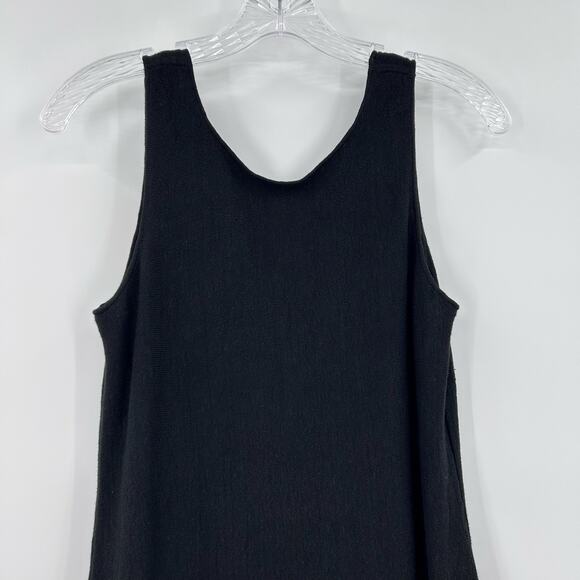 Theory Jurinzi Reverie Fringe Dress Black Linen Blend Fringe Womens Size P - Picture 4 of 10